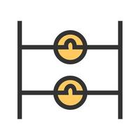Lamps in Parallel Filled Line Icon vector