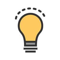 Innovative Idea Filled Line Icon vector