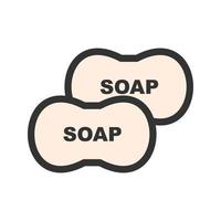 Soap Filled Line Icon vector
