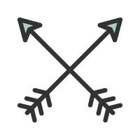 Arrows Filled Line Icon vector