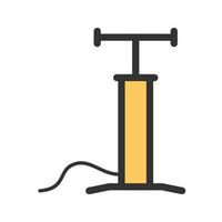 Air Pump Filled Line Icon vector