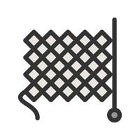 Knitting Filled Line Icon vector