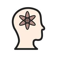 Artificial Consciousness Filled Line Icon vector