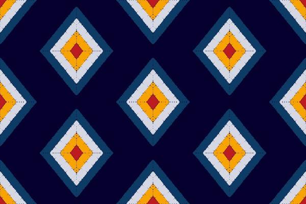 Abstract geometric motif ethnic seamless pattern design. Aztec fabric carpet mandala ornaments textile decorations wallpaper. Tribal boho native ethnic turkey traditional embroidery vector background