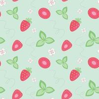 pattern set in red and green color vector