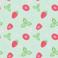 pattern set in red and green color vector