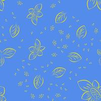 floral background seamless pattern vector illustration