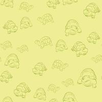 vector turtle hand drawing pattern