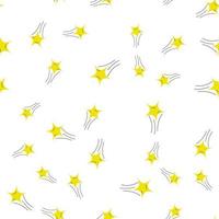 Vector pattern. Hand-drawn star repeating pattern. Cute illustration for banners, fabric trim, footer.