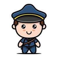 Cute kid with job Occupation vector