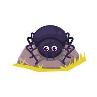 Cute spider purple design vector