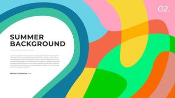 Vector Colorful background for summer collection, landing page, and web design