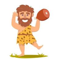 Caveman mascot logo vector