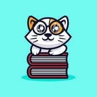 Cute cat mascot vector illustration