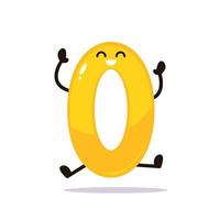 Cute number illustration vector