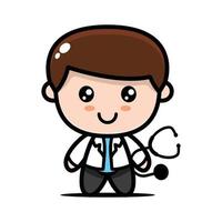 Cute kid with job Occupation vector