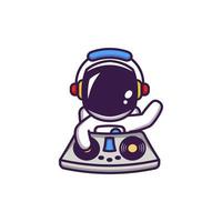 Space party astronaut vector