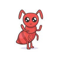 Ant Illustration mascot vector