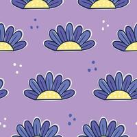 Floral pattern. Purple floral pattern. Flowers pattern. Spring pattern vector