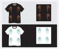 T-shirt design design with mockup vector