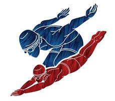 Swimming Sport Swimmer Action vector