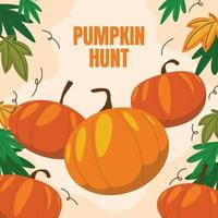 Pumpkin Hunt Background vector