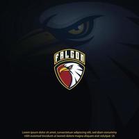 Falcon mascot best logo design good use for symbol identity emblem badge and more. vector