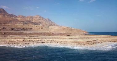 salzige küste des toten meeres, israel video