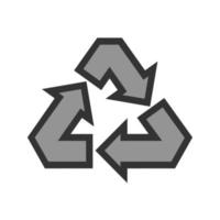Recycle Filled Line Icon vector