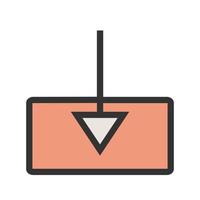 icono de línea llena de alt de actualización del sistema vector