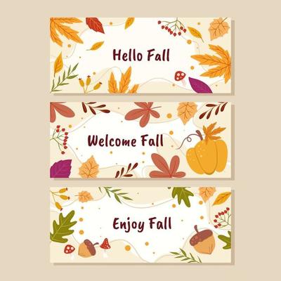 Fall Floral Banner