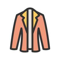 Coat Filled Line Icon vector