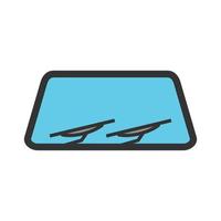 Windshield Filled Line Icon