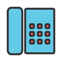 Phone Filled Line Icon vector