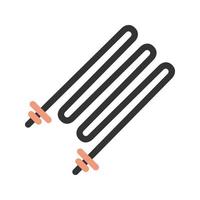 Heating Element Filled Line Icon vector