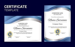 Certificate Template For Seminar Or University vector