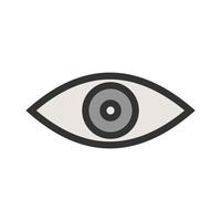 Remove Red Eye Filled Line Icon vector