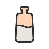 Milk Bottle Filled Line Icon vector