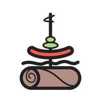 Tapas Filled Line Icon vector