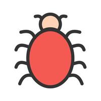 Bug Fixing Filled Line Icon vector