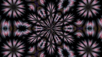Flower pattern kaleidoscope abstract background animation video
