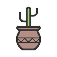 Plant Filled Line Icon vector