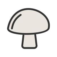 Mushroom Filled Line Icon vector