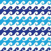 sea wave pattern background vector design