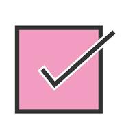 Confirm Order Filled Line Icon vector