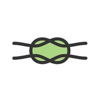 Rope Filled Line Icon vector