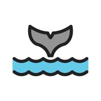 Oceans Filled Line Icon vector