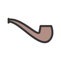 Smoking Pipe Filled Line Icon vector