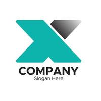 initial letter X logo template vector design