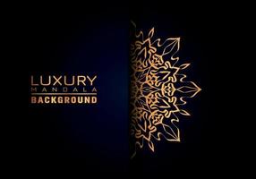 Luxury ornamental mandala logo background, arabesque style. vector